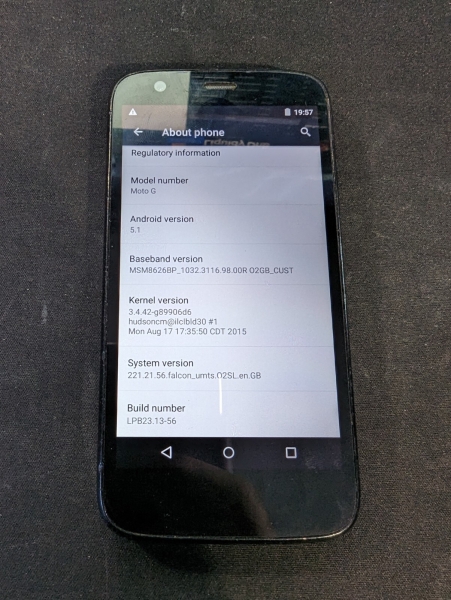 Motorola MOTO G – 8GB 1GB RAM 5MP (Unlocked) Smartphone – Black
