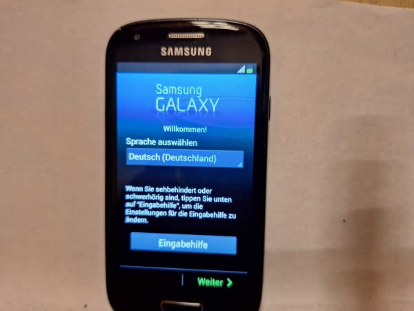 Handy Samsung Galaxy S3 mini GT I8190 schwarz ohne Simlock Smartphone