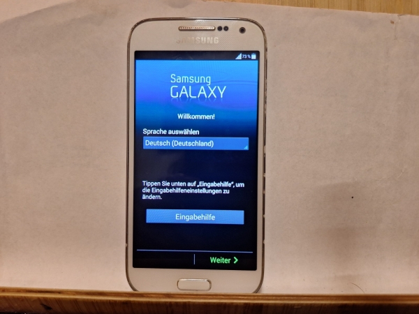 Handy Samsung Galaxy S4 mini GT I9195 ohne Simlock weiss Smartphone