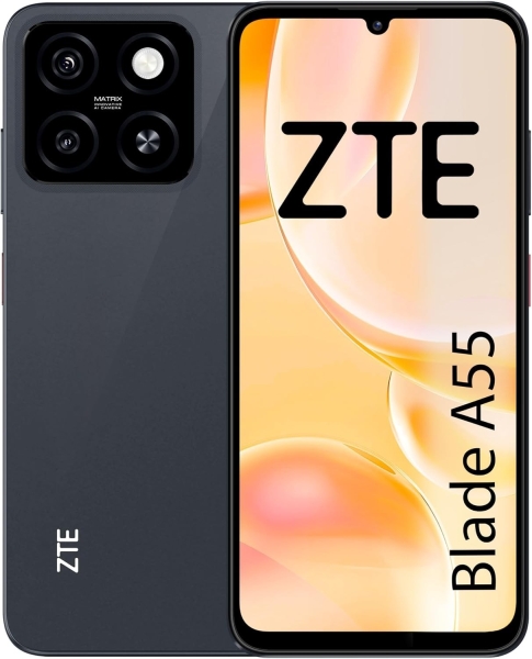 SMARTPHONE ZTE BLADE A55 4G LTE 64GB DUAL SIM 6,75″ 8MP 4G LTE SCHWARZ