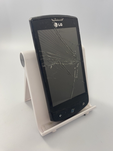 LG Optimus 7 E900 schwarz entsperrt 3,8″ 5MP Windows Smartphone gesprungen unvollständig