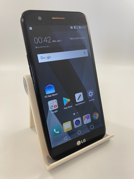 LG K10 2017 schwarz O2 Netzwerk 16GB 5,3″ 13MP 2GB RAM Android Smartphone gesprungen