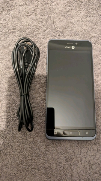 Doro 8035 4G 5″ Smartphone für Senioren – entsperrt – graphitblau – sehr gut