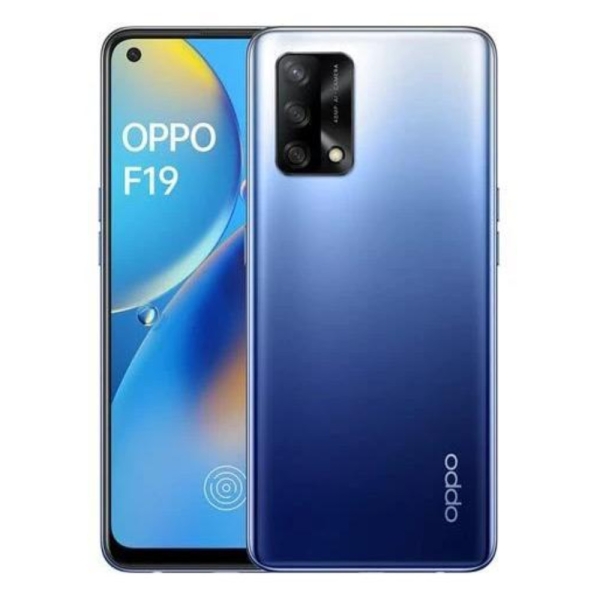 Oppo F19 128GB blau sehr guter Zustand entsperrt Android Smartphone