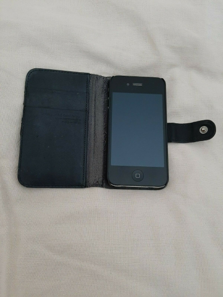 Apple iPhone 4S 8GB entsperrt schwarz Smartphone + SGP Valentinus Leder Brieftasche