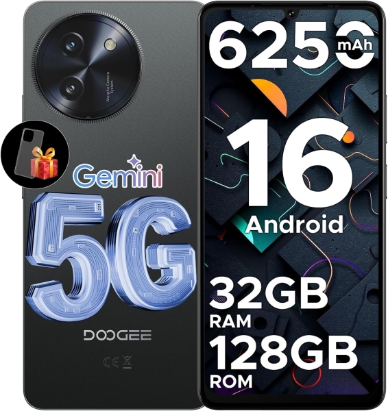 DOOGEE Note 59 Android 16 Handys, 5G Smartphone mit Gemini AI, 120Hz