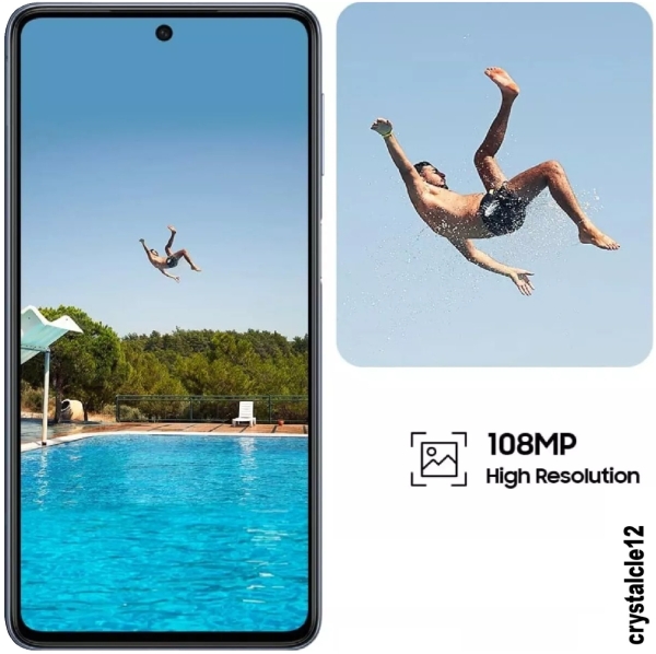 Samsung Galaxy M53 5G SM-M536B/DSN 128GB Dual-SIM Smartphone, Braun (Entsperrt)