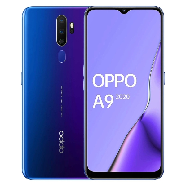 Oppo A9 2020 128GB lila guter Zustand entsperrt Android Smartphone