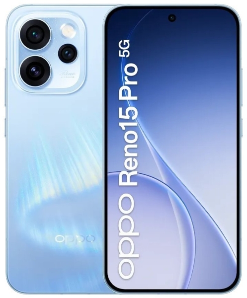 Cellulare Smartphone OPPO Reno 15 PRO 5G 6,32″ 12+512GB Aurora Blue Blau