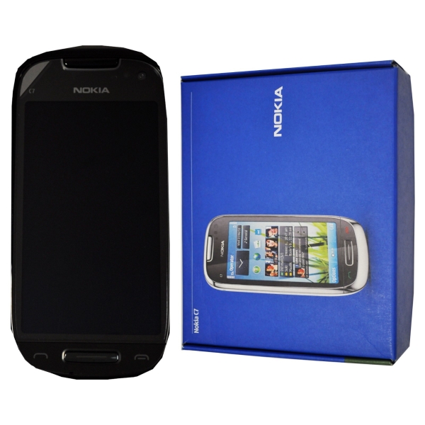 Neu in OVP Nokia C7-00 Navigation Edt. 8GB Charcoal Black Factory Unlocked 3G Simfree