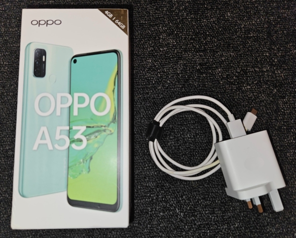 Electric Black Oppo A53 – Android Smartphone – 64GB interner Speicher – mit Box