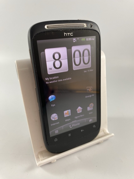 HTC Desire S schwarz orange Netzwerk Single SIM 512MB 3,7″ 3G Android Smartphone