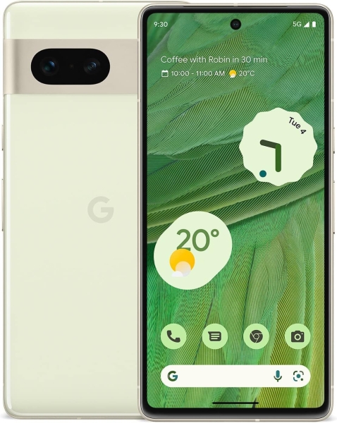 Google Pixel 7 5G Smartphone 128GB Lemongrass 97 Akkuzustand voll funktionsfähig
