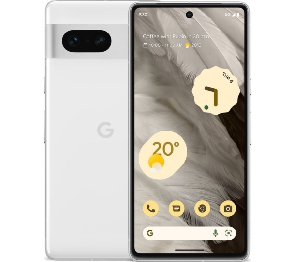Google Pixel 7 5G Smartphone 128GB Snow 100 Akkuzustand voll funktionsfähig