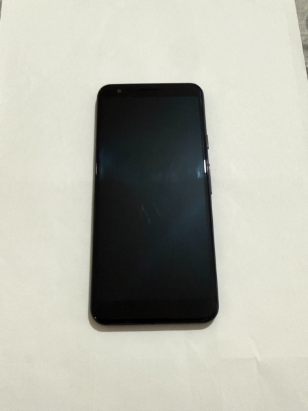 Google Pixel 3a G020F 64GB 4GB schwarz Smartphone Logo klemmt – für Ersatzteile – *Bn2*
