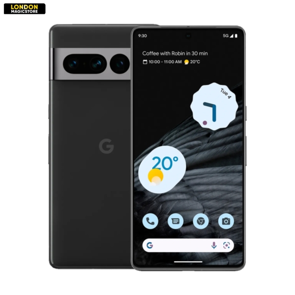 Google Pixel 7 Pro 128GB Obsidian Black entsperrt 5G Smartphone – Hervorragend