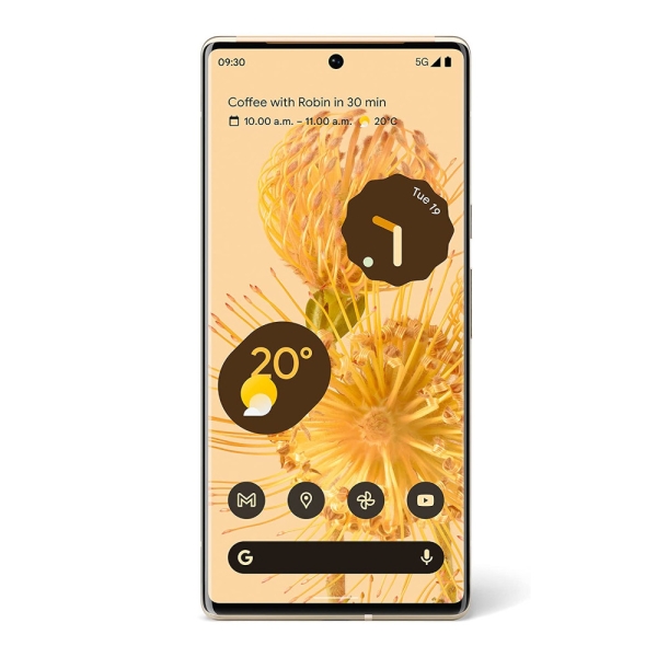 Google Pixel 6 Pro 128GB Sorta Sunny guter Zustand entsperrt Android Smartphone
