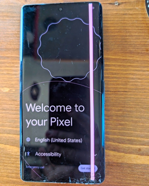Google Pixel 7 Pro 128GB schwarz Smartphone, 50MP Kamera, USB-C Ersatzteile/Reparaturen