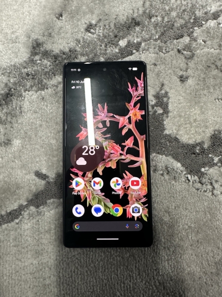 Google Pixel 6 128GB Stormy Black Smartphone entsperrt – gebraucht
