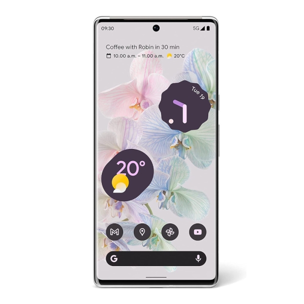 Google Pixel 6 Pro 128GB Cloudy White guter Zustand entsperrt Android Smartphone
