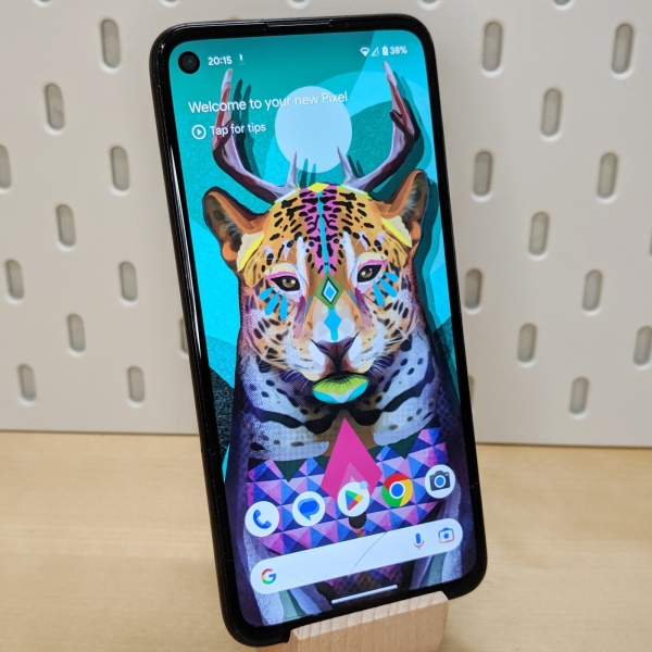 GEPLATZT Google Pixel 4a schwarz entsperrt 128GB 6GB RAM 5,81″ Android 13 Smartphone