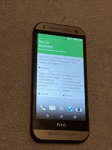 HTC One Mini 2 Smartphone 16GB 4,5 Zoll Grau Android Bluetooth Wlan Kamera