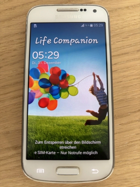 Handy/Smartphone Samsung Galaxy S4 mini weiß (GT-I9195) mit OVP, funktioniert!!