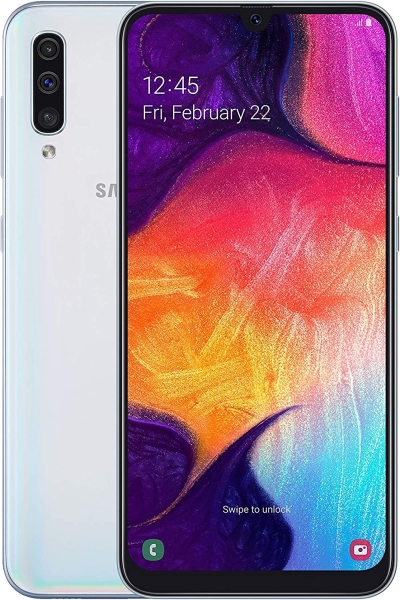 Samsung Galaxy A50 Smartphone 6.4 Zoll 128GB Weiß #3 „teildefekt“ Sprung #76072