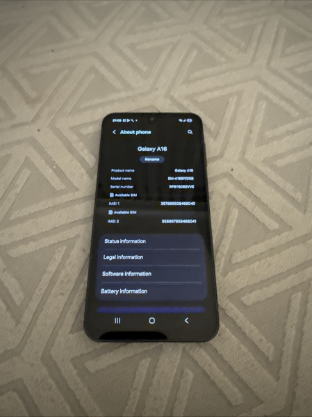 Samsung Galaxy A16 – 128GB entsperrt Smartphone Handy SM-A165F/DS – UK-MODELL