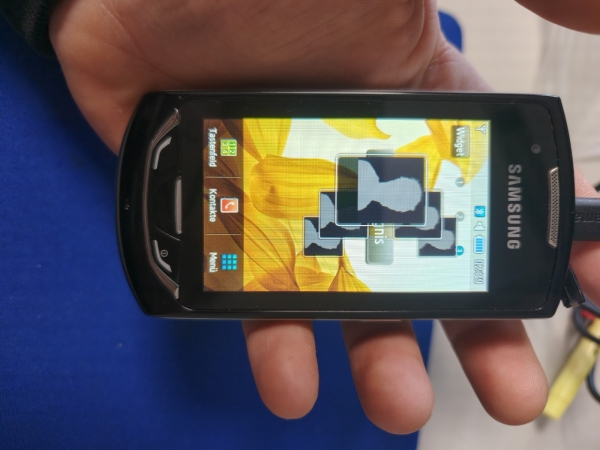 Samsung GT-S5620, Smartphone, Schwarz-Silber, funktionsfähig Sammler Alt Rare