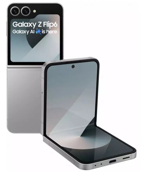 Samsung Galazy Z Flip6 5G Android Smartphone AI Handy SIM frei 256GB Grau