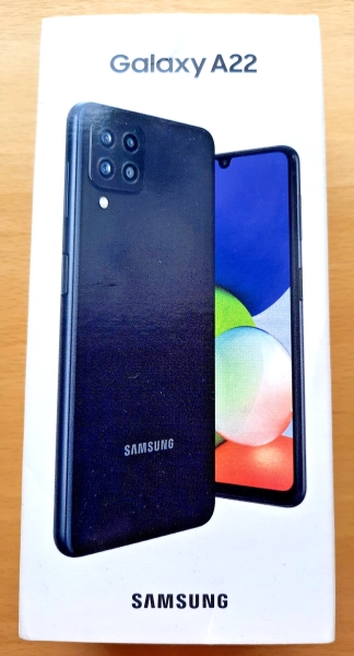 Samsung Galaxy A22 4G Dual SIM 64 GB Schwarz Smartphone – NEU / Versiegelt
