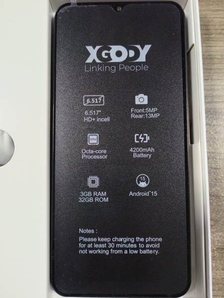 XGODY X36 NEU Smartphone Android 15 Dual SIM Octa Core 3GB RAM 32GB ROM 6,5 Zoll