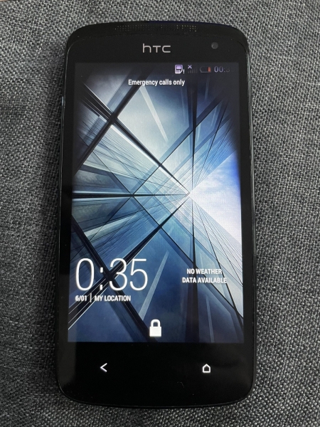 HTC Desire 500 schwarz Smartphone Retro Sammlerstück Android Vintage ungetestet siehe Bild