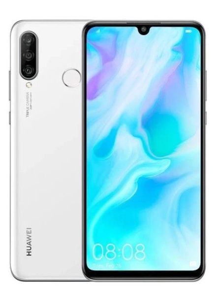 Huawei P30 Lite 128GB 4G entsperrt Android Smartphone makelloser Zustand weiß