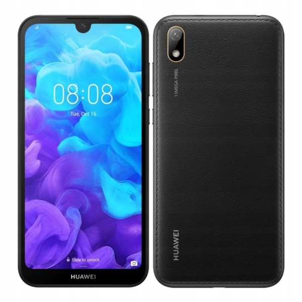 Smartphone Huawei Y5 2019 AMN-LX9 Schwarz ohne Simlock Garantie | Kameraglasriss