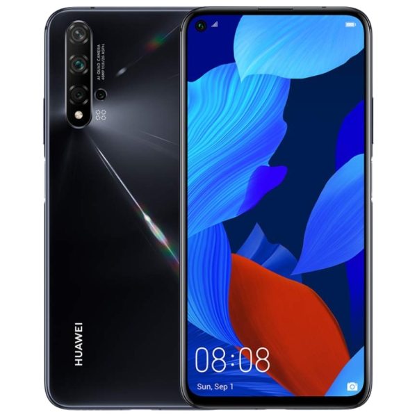 Huawei nova 5T 128GB schwarz fairer Zustand entsperrt Android Smartphone