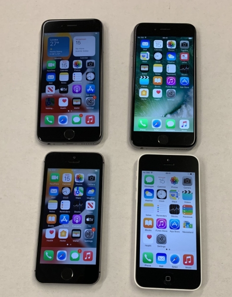 4X – Apple iPhone 6S/SE/4C/6 32GB spacegrau (entsperrt) iOS Smartphone – RESTPOSTEN