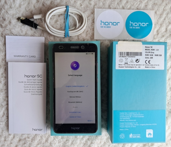 Huawei Honor 5C grau entsperrt 16GB 5,2″ 13MP Android Smartphone.