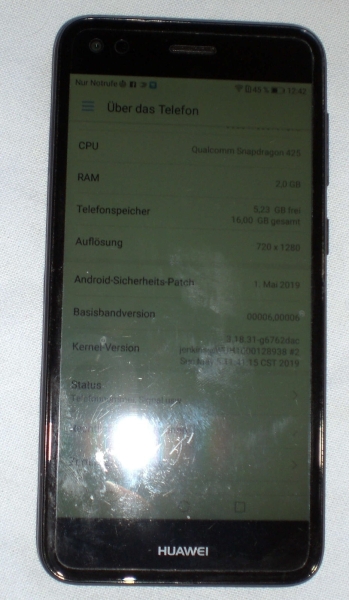 Handy Smartphone, Huawei P10 VTR-L09, 64 GB/4 GB, Dual Sim, frei