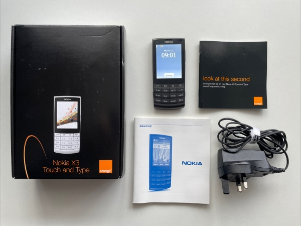 Nokia X3-02 Smartphone – Dark Metal. VERPACKT. In sehr gutem Zustand Orange Network