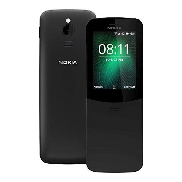 BRANDNEUES NOKIA 8110 4G – SCHWARZ – ENTSPERRT – WIFI – 2MP CAM – UKW RADIO