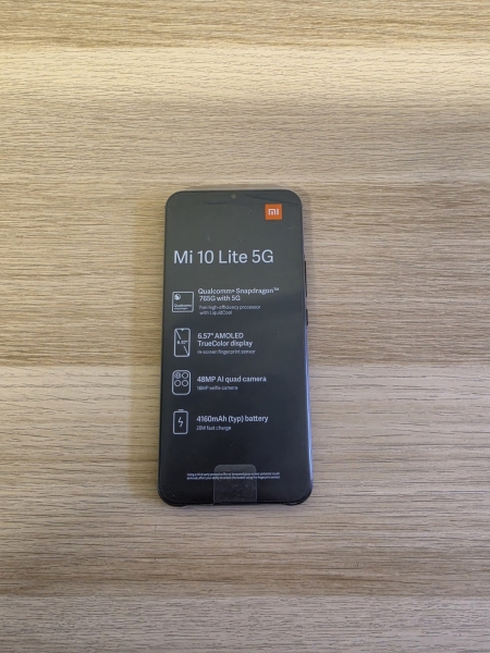 Xiaomi Mi 10 Lite 5G Cosmic Grey Smartphone 128GB entsperrt NEU