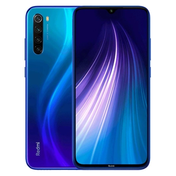 Xiaomi Redmi Note 8 64GB blau sehr guter Zustand entsperrt Android Smartphone