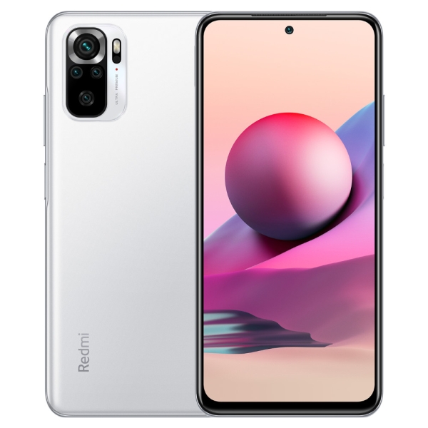 Xiaomi Redmi Note 10 128GB weiß guter Zustand entsperrt Android Smartphone