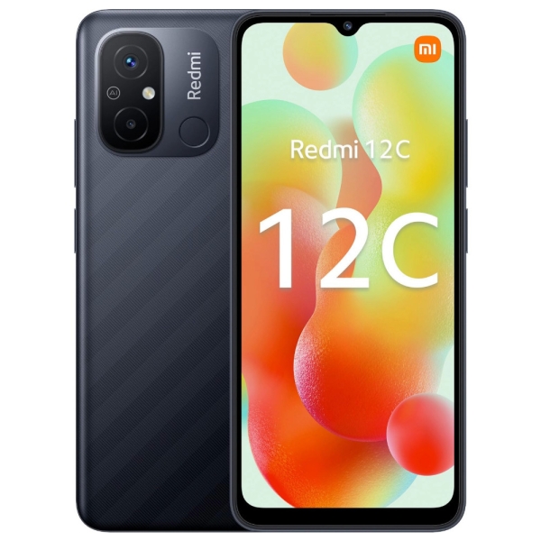 Xiaomi Redmi Note 12c 128GB schwarz guter Zustand entsperrt Android Smartphone