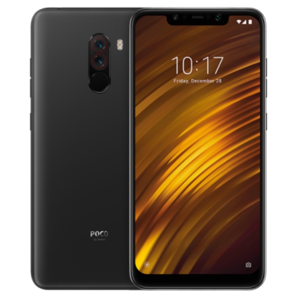 Xiaomi Pocophone F1 128GB schwarz fairer Zustand entsperrt Android Smartphone