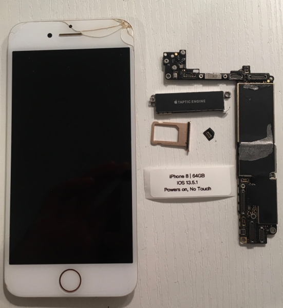 Defektes Apple iPhone 8 64GB iOS 13 Teile für Ersatzteile und Reparaturen Touch Problem LESEN