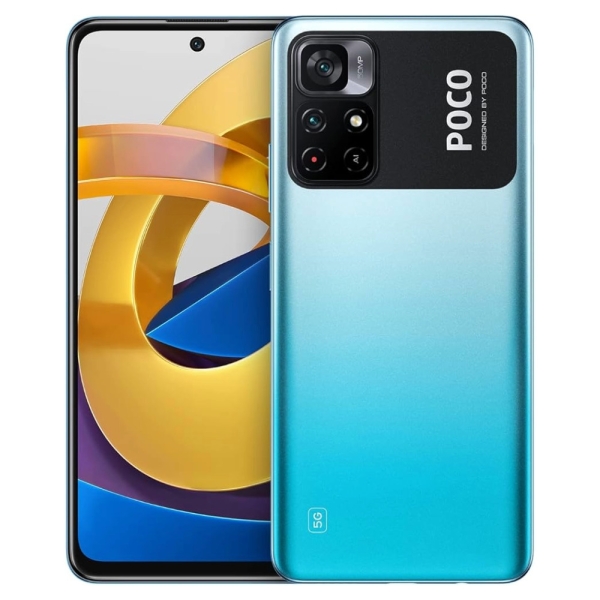 Xiaomi Poco M4 Pro 5G 64GB Blau Fairer Zustand entsperrt Android Smartphone