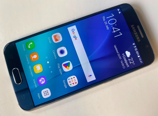 Samsung Galaxy S6 Smartphone entsperrt SM-G920F 32GB schwarz – guter Zustand